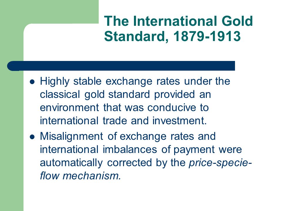 how are exchange rates determined under the gold standard